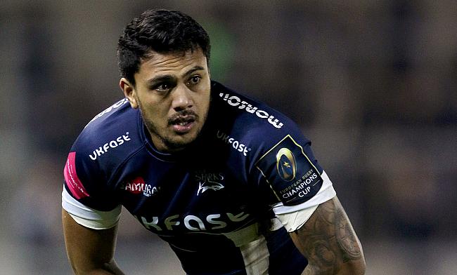 Denny Solomona scored the second try for Sale Sharks