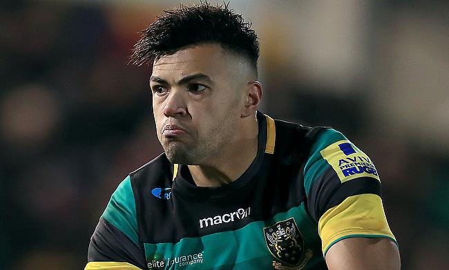 Luther Burrell was one of the try-scorer for Northampton Saints
