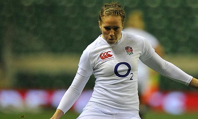 Emily Scarratt was one of England's try scorer