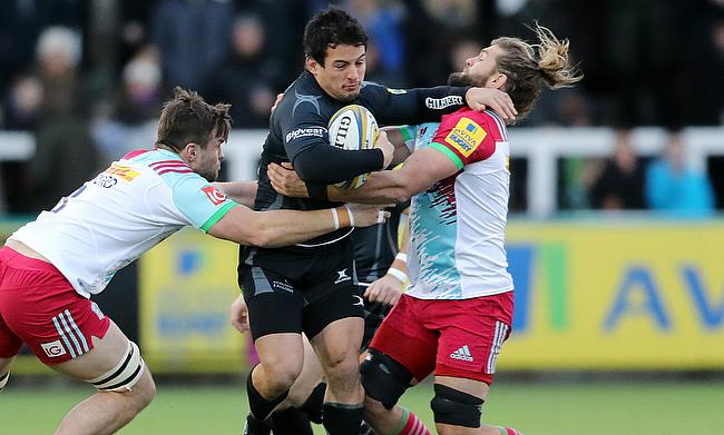 Juan Pablo Socino (centre) also played for Newcastle Falcons