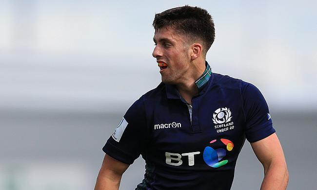 Adam Hastings was red-carded during the game against Leinster