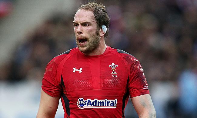 Alun Wyn Jones suffered a head injury during the game against Ireland