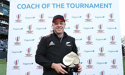 New Zealand coach Clark Laidlaw was named the Capgemini Coach of the Tournament on day three of Rugby World Cup Sevens 2018