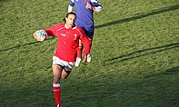 Eli Walker in action for Wales Under-16s against France