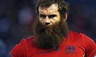 Geoff Cross before Tuesday's close shave