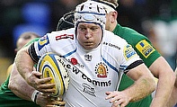 Thomas Waldrom touched down twice to boost Exeter