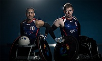 GB Wheelchair Rugby players Ayaz Bhuta and Jim Roberts