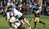Iam McKinley in action for the Barbarians