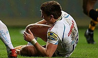 England centre Henry Slade was set for surgery on Sunday after suffering a suspected broken leg when playing for Exeter at Wasps.