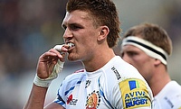 Exeter and England centre Henry Slade will miss the Six Nations after suffering a broken leg against Wasps