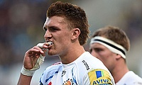 Exeter star Henry Slade is relishing the prospect of facing Saracens in next Saturday's Aviva Premiership final