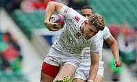 Phil Burgess was in action for Great Britain at the sevens in Moscow