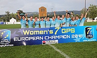 Russian Women's sevens team celebrating the victory.