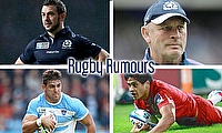 Greig Laidlaw, Vern Cotter, Ben Tapuai and Pablo Matera