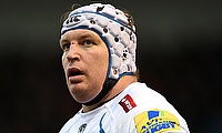 Thomas Waldrom scored the first of Exeter's two tries
