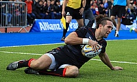 Saracens' Mike Ellery was among the tryscorers for his team in the win at Scarlets.