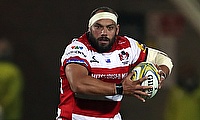 John Afoa, pictured, has been charged with a dangerous tackle on Harlequins' Tim Swiel