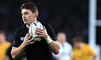 Beauden Barrett scored a late try in the game