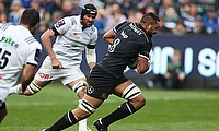 Taulupe Faletau, pictured right, touched down twice for Bath against Brive