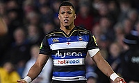 Bath's Anthony Watson scored twice against Leicester