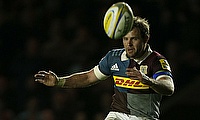Nick Evans booted 22 points in his final appearance at Twickenham Stoop for Harlequins