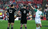 Sonny Bill Williams, number 12, is sent off after 25 minutes