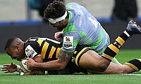 Marcus Watson in action in Singha Premiership Rugby 7s