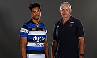 Anthony Watson (left) and Todd Blackadder during the launch