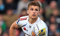 Henry Slade scored the opening try in the game for Exeter