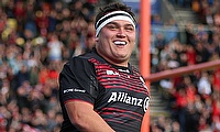 Jamie George scored a hat-trick for Saracens