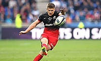 Owen Farrell is struggling with a quad injury