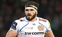 Don Armand scored a try for Exeter Chiefs