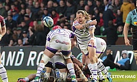 Sam Harrison (right) has been with Leicester Tigers since 2008