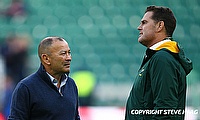 Eddie Jones (left) and Rassie Erasmus