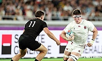 Tom Curry (right) during the World Cup semi-final against New Zealand