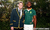 Rassie Erasmus (Head Coach) and Siya Kolisi (c) guided South Africa to third World Cup victory