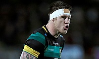 Teimana Harrison was one of the try-scorer for Northampton Saints