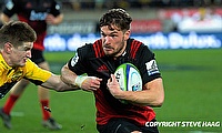 George Bridge (right) was one of the try-scorer for Crusaders