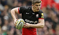 Owen Farrell was red-carded during the game against Wasps
