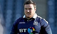 Zander Fagerson was red carded during the game against Wales