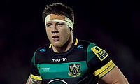 Teimana Harrison was the only try-scorer for Northampton