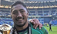 Bundee Aki was red-carded during the Six Nations game against England