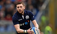 Finn Russell was sent-off in the 71st minute during the game against France