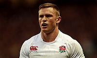 Chris Ashton was sent-off in the 50th minute during the game against Northampton Saints