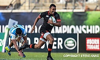 Jordan Olowofela (right) was one of the try-scorer for Force