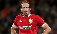 Alun Wyn Jones was replaced in the 8th minute during the game against Japan