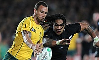 Quade Cooper (left) starred for Australia in the recently concluded Rugby Championship tournament