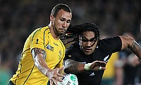 Quade Cooper (left) will return to play for Kintetsu Liners