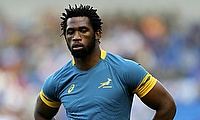 Siya Kolisi was sin-binned in the 76th minute during the game against England