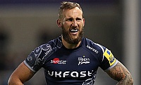 Byron McGuigan was red-carded during the game against Saracens